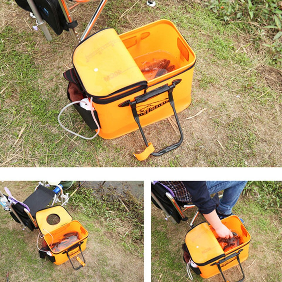 Opvouwbare Waterdichte Visemmer | Levende Vis Container