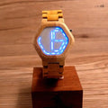 Digitaal Houten LED-horloge