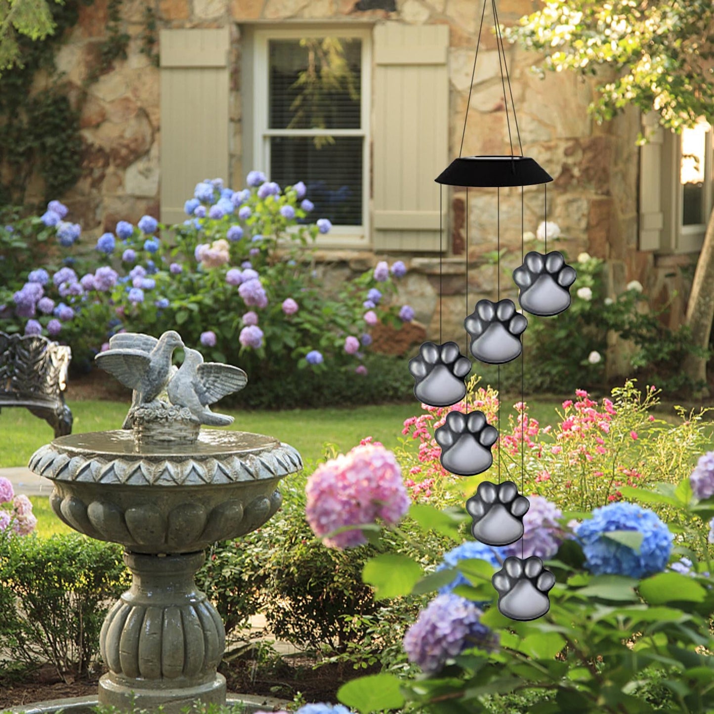 Zonne Poot Print Wind Klokkenspel Licht