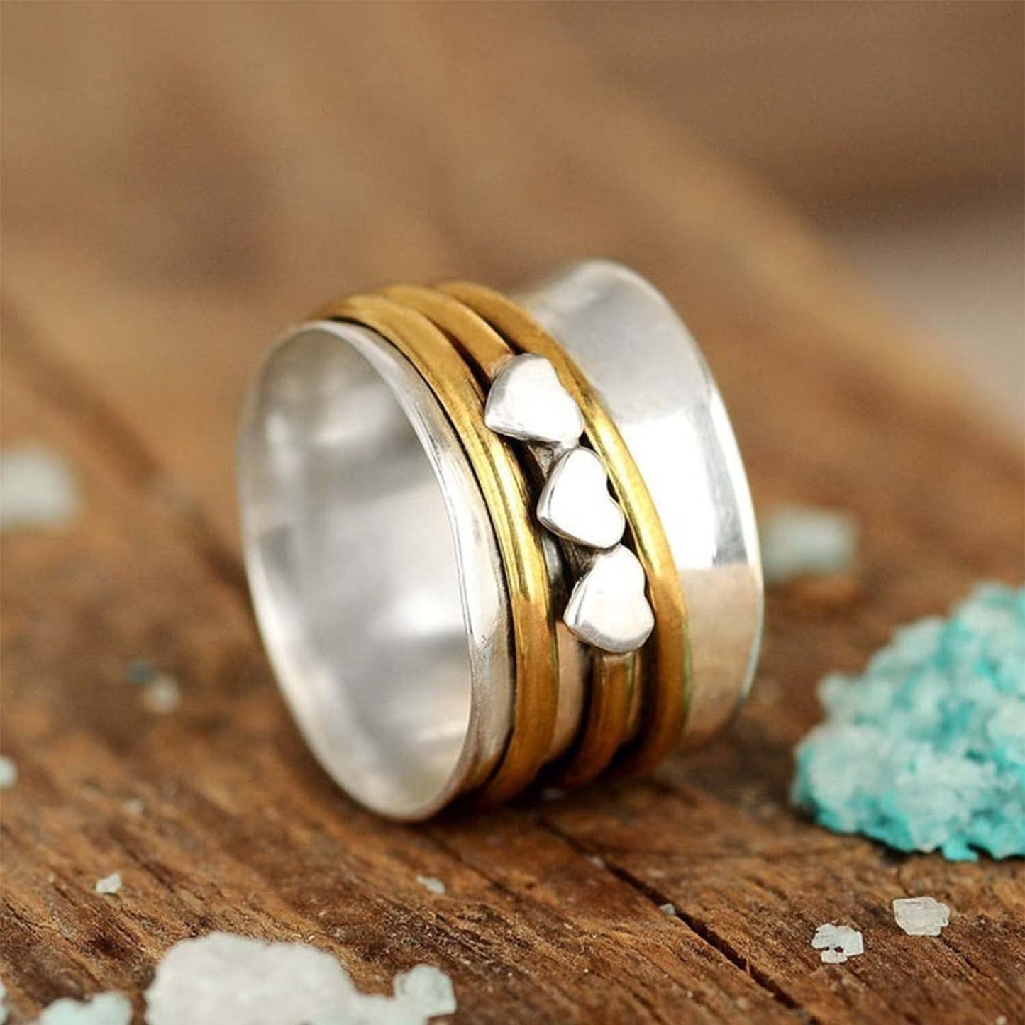 Brede Band Harten Ring