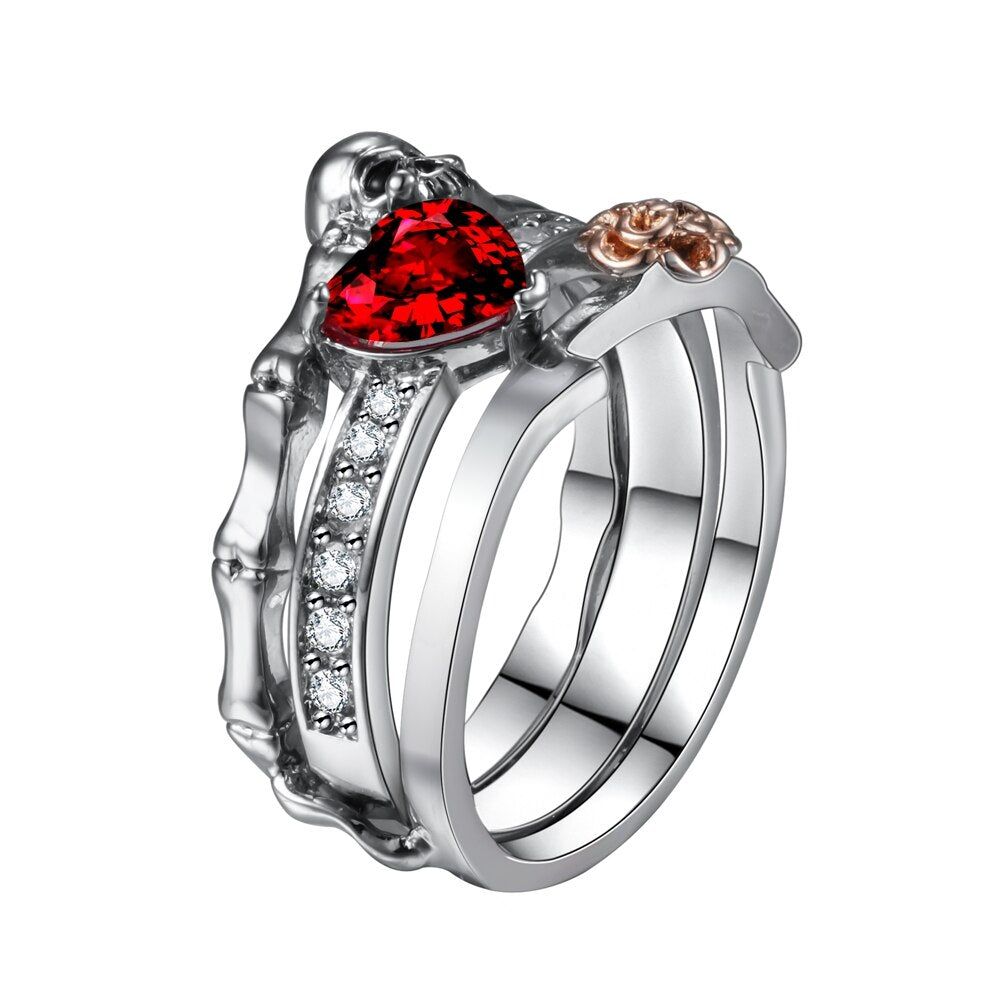 Skull Love Ring