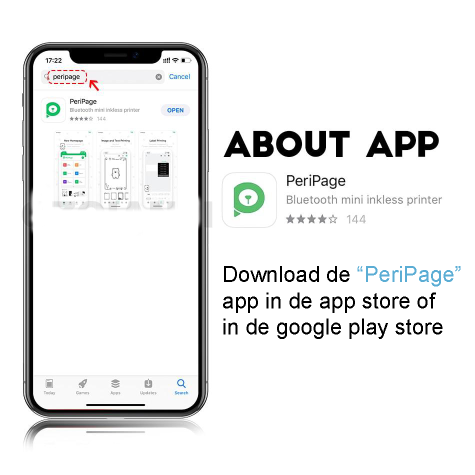 PeriPage™ + 3 gratis rollen papier