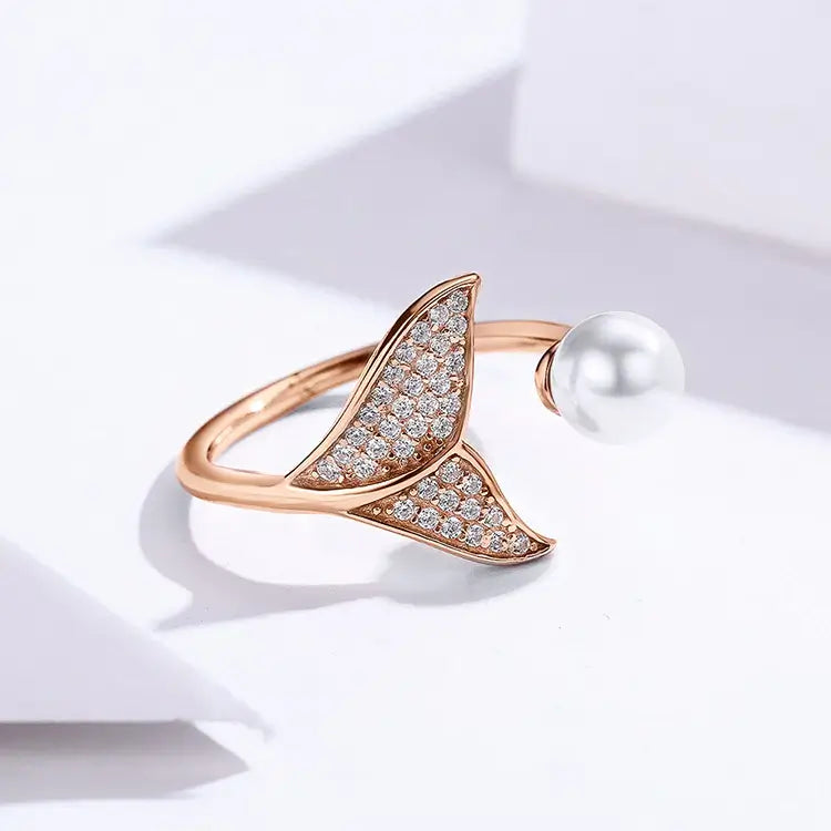 Zeemeermin Staart Open Ring