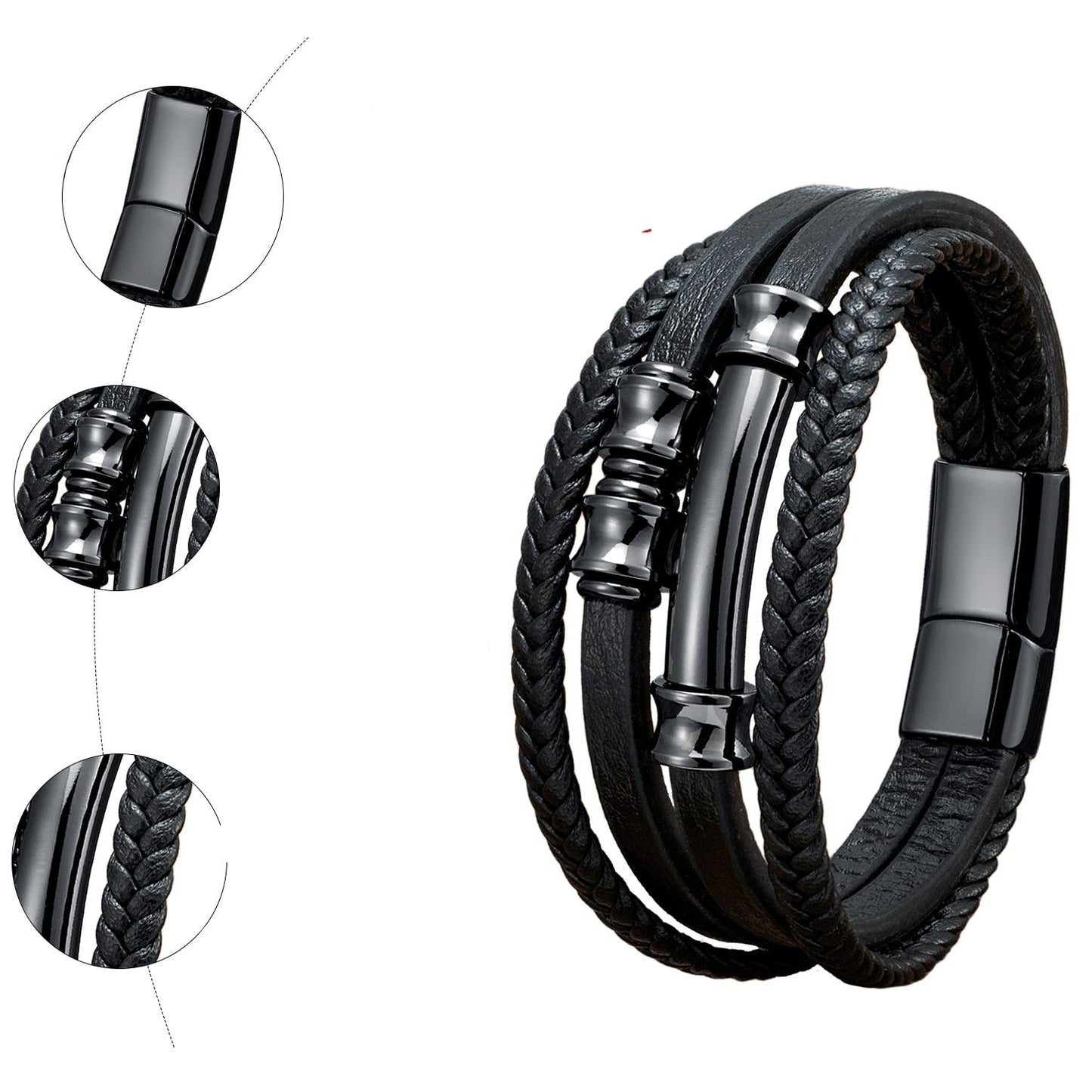 Weaved Bracelet | Lederen Armband