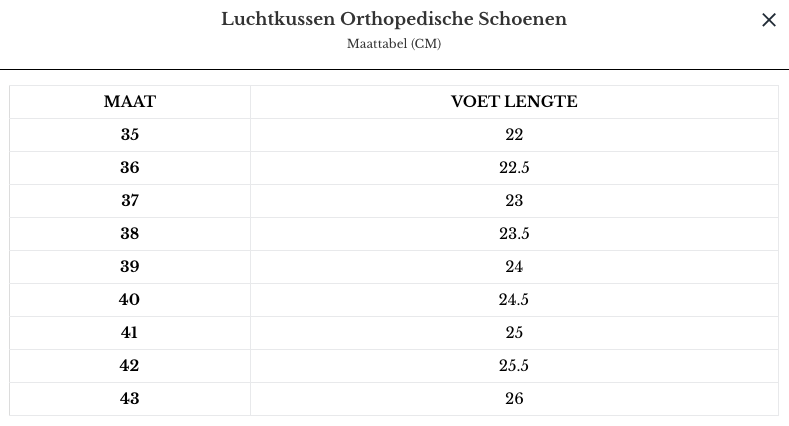 Luchtkussen Orthopedische Schoenen | De perfecte ondersteuning