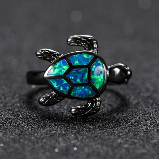 Schildpad Opaal Ring