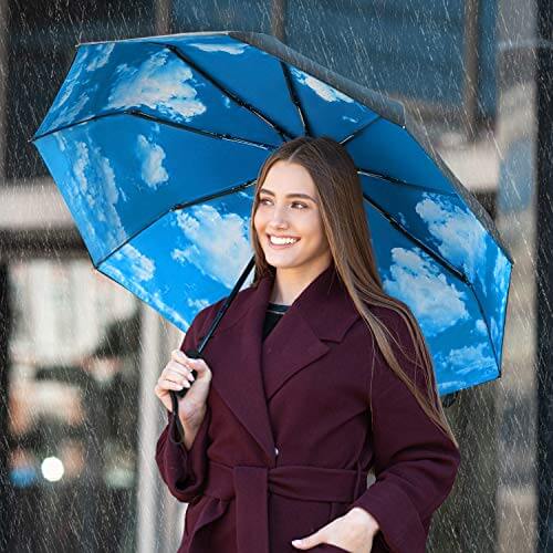 Blauwe Hemel Automatische Paraplu