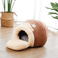 Cozy Cave | Opvouwbaar Zacht Pluche Kattenbed