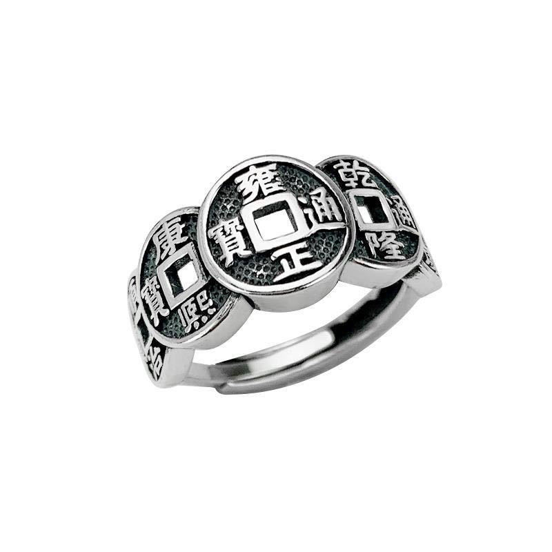 Vijf Keizers Munten Auspicious Ring