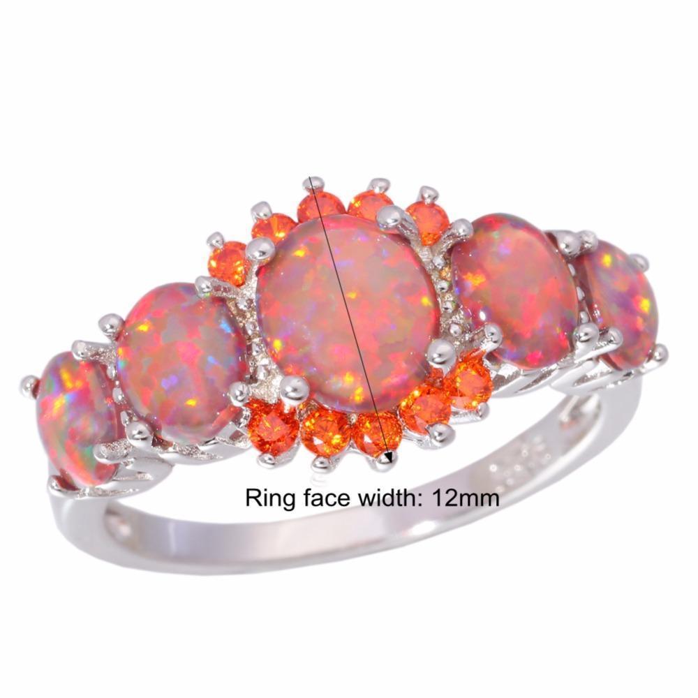 Oranje Fire Opal Ring