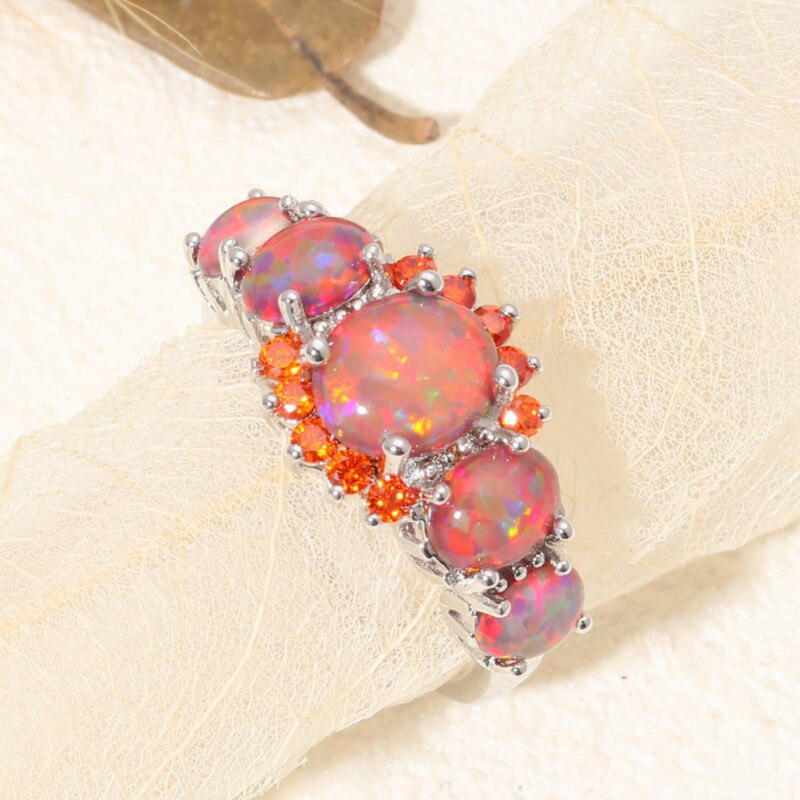 Oranje Fire Opal Ring