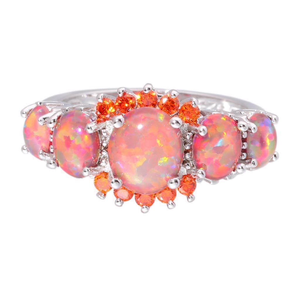 Oranje Fire Opal Ring