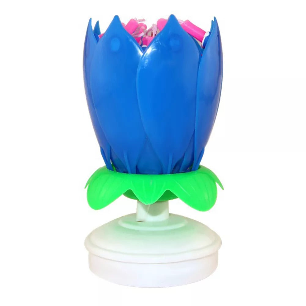 Musical Candle | Draaiende Lotus Kaars | 1+2 GRATIS