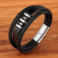 Heren Magnetische Leder Armband