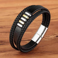 Heren Magnetische Leder Armband