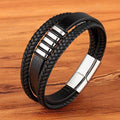 Heren Magnetische Leder Armband