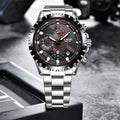 Heren Militair Stalen Horloge