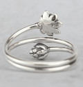Drievoudige Wikkel Lotus Ring