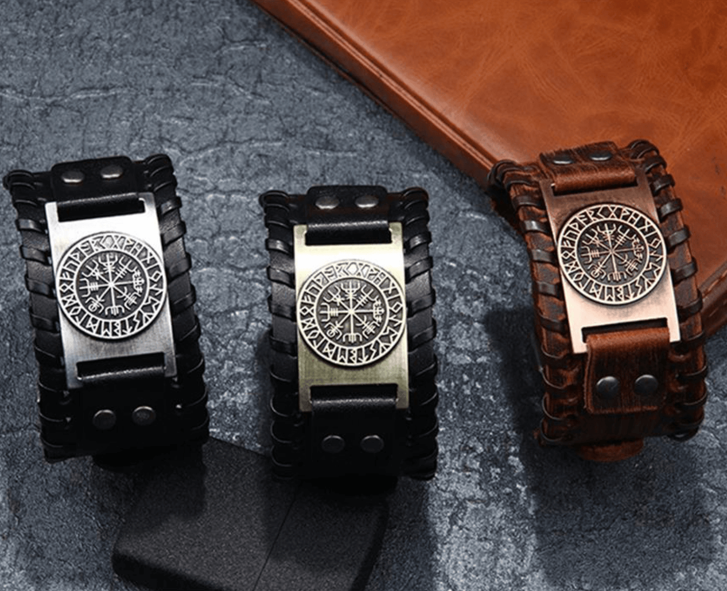 Viking Leren Armband