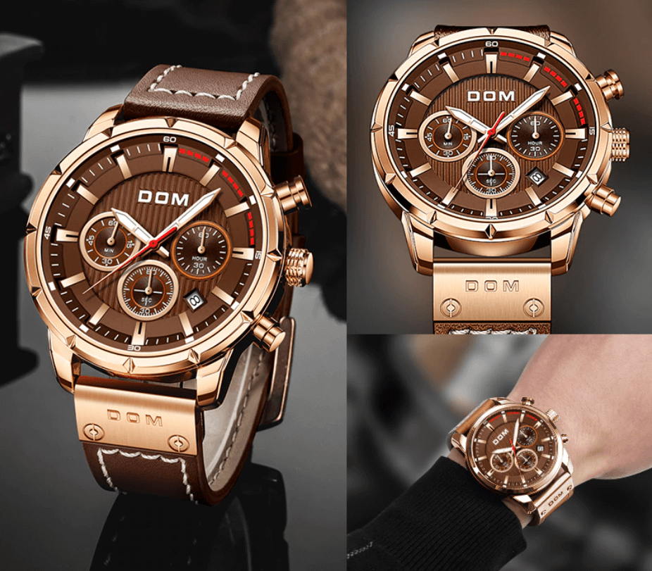 DOM | Heren Lichtgevend Sporthorloge