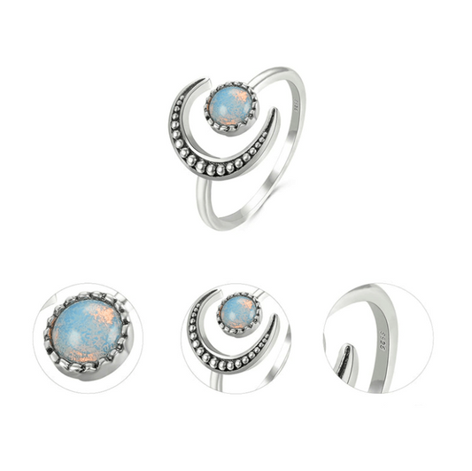 Maansteen Geluksring