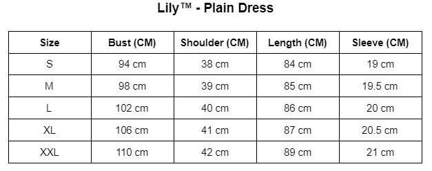 Lily™️ - Plain Dress