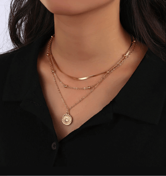 Meerlaagse Choker Zonneschijn Ketting