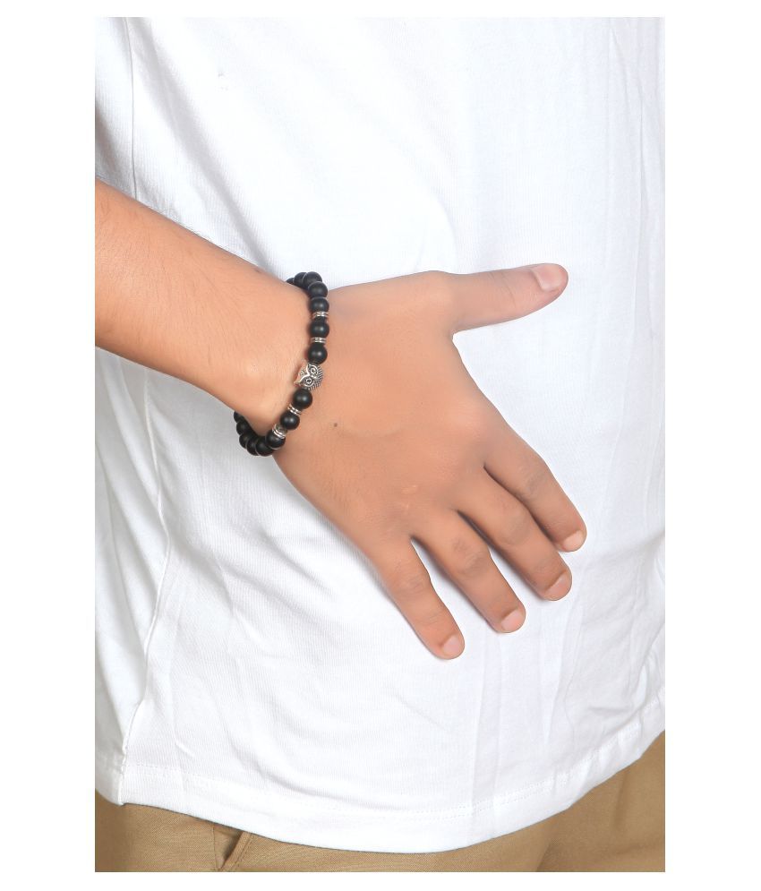 Natuurstenen Uil Bedel Armband