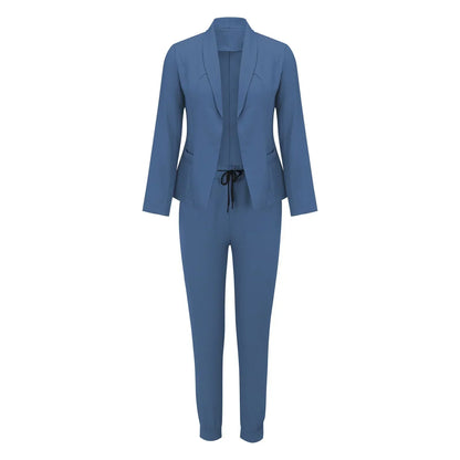 Casual Tweedelige Set met Strikceintuur – Liora