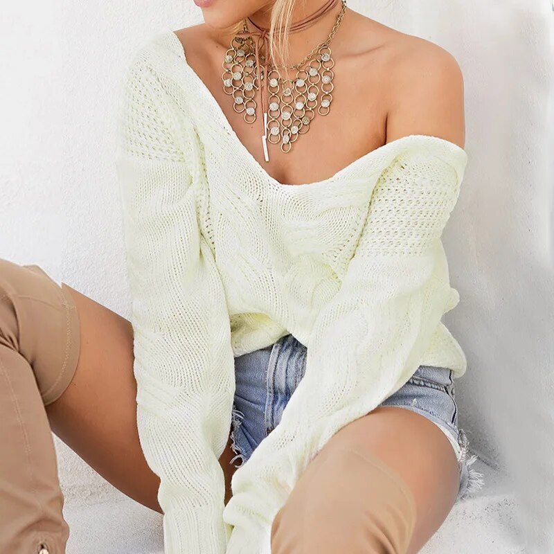 Oversized Dames Trui met Lange Mouwen – Thalia