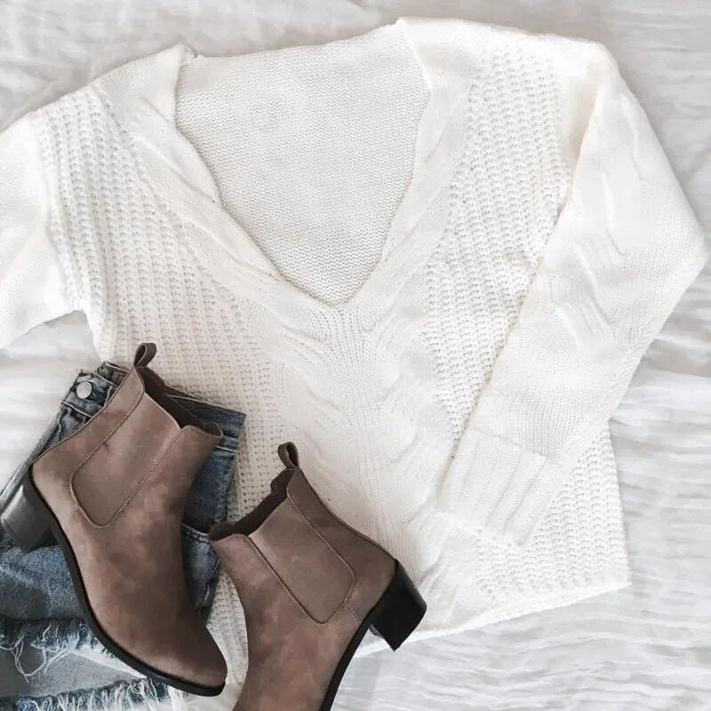 Oversized Dames Trui met Lange Mouwen – Thalia