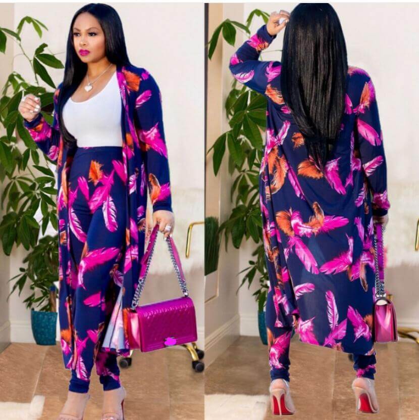 Dames Kimono Set met Broek - Yasmin