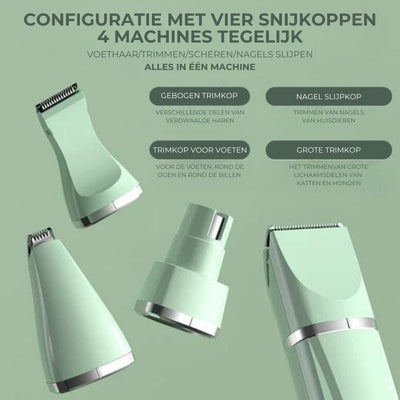 4-in-1 Huisdieren Trimmer - TrimMaster Pro