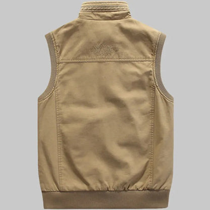 Vintage Heren Outdoor Vest met Praktische Zakken - Elias