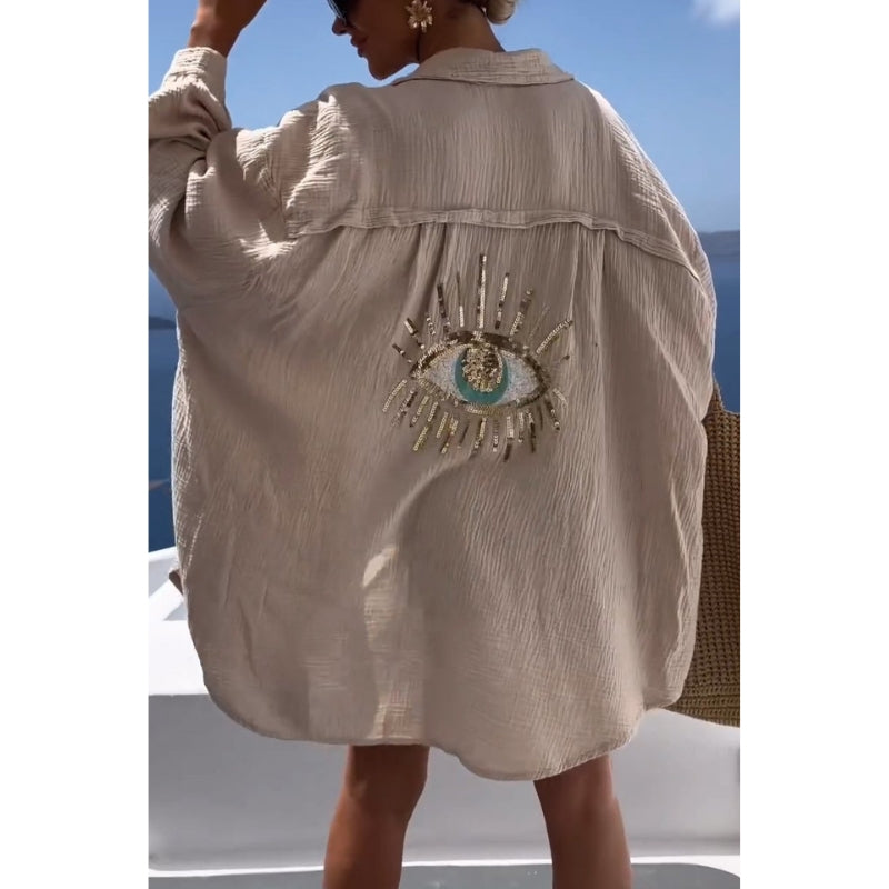 Linnen Dames Blouse met Knoopsluiting – Marise