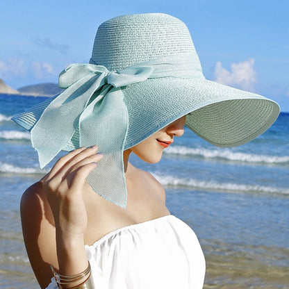 Dames strohoed met zonbescherming – Candy