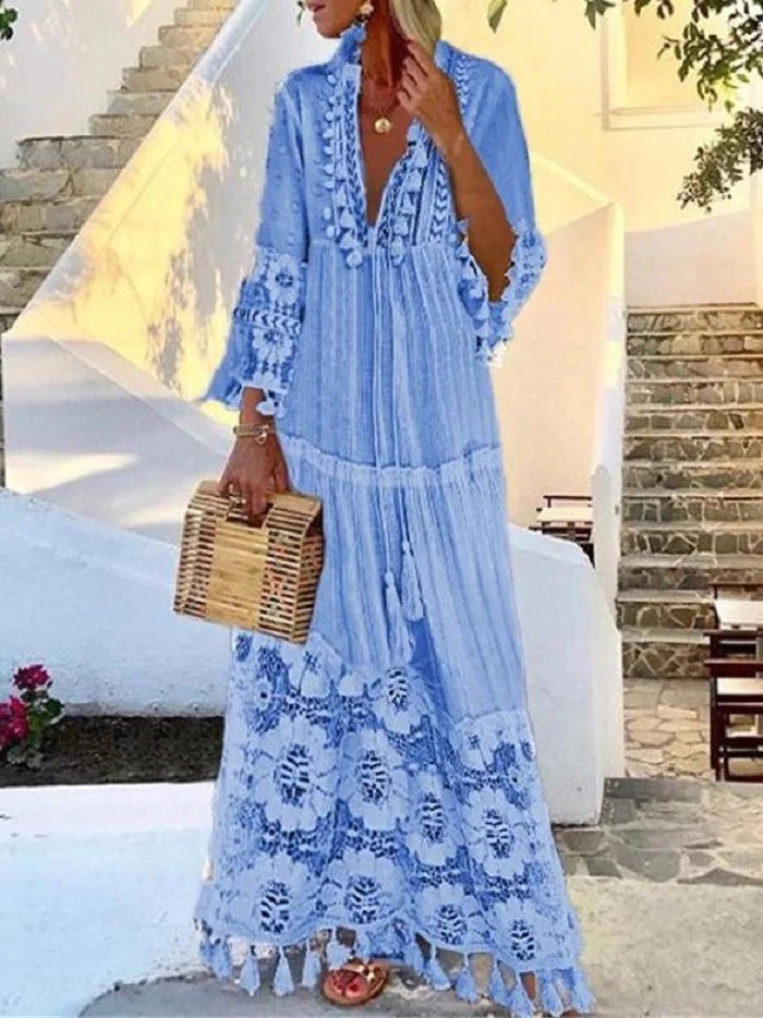 Stijlvolle Ibiza jurk dames – Elina