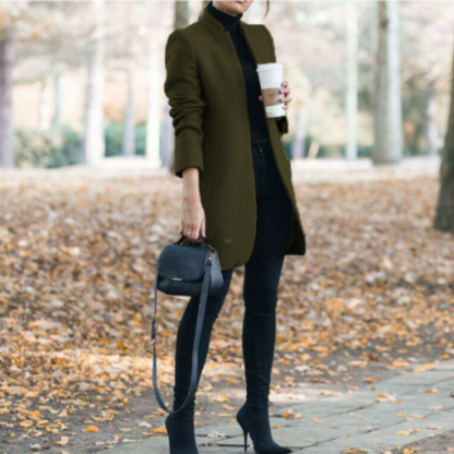 Dames Winterjas met Staande Kraag en Tijdloos Design - Reginel