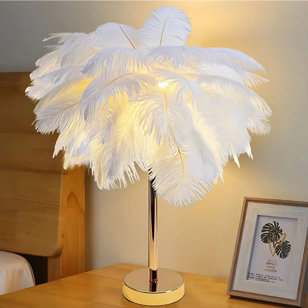 Sfeervolle Veer Palmboom Lamp - LumaPalm