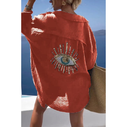 Linnen Dames Blouse met Knoopsluiting – Marise