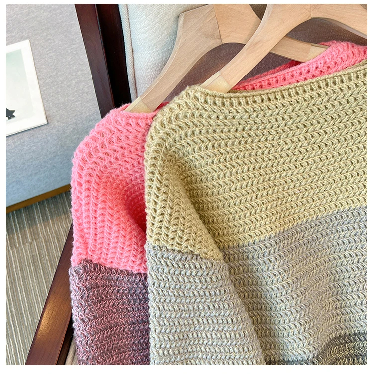 Oversized Dames Trui met Patchwork-Design – Melina