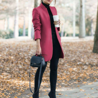 Dames Winterjas met Staande Kraag en Tijdloos Design - Reginel