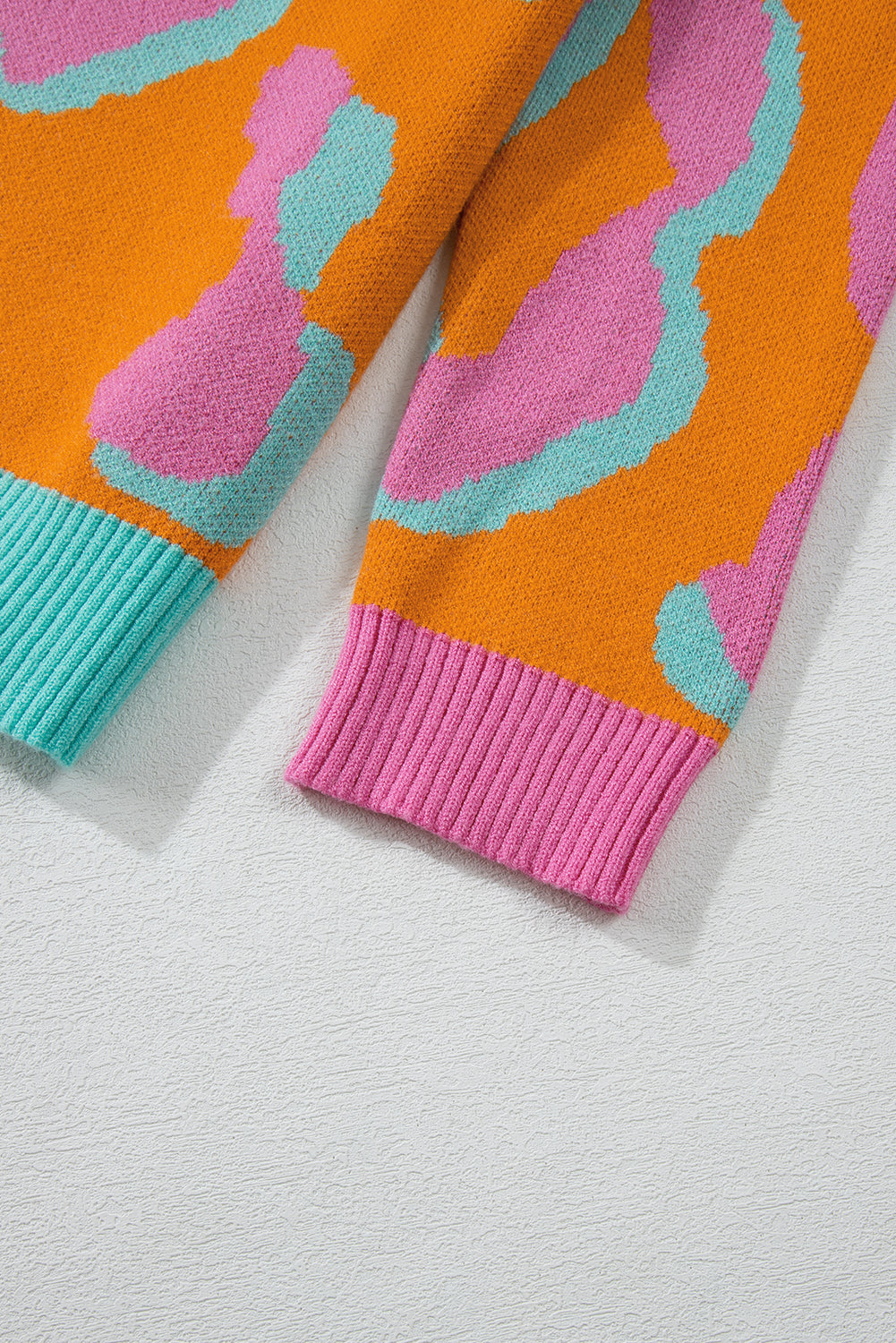 Damestrui Met Colorblock Luipaardprint En Ronde Hals – Liora