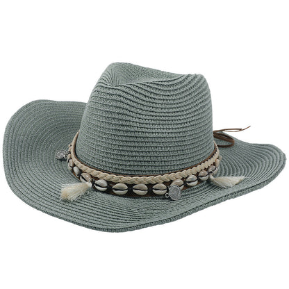Lichte zomerhoed met schelpen en kwastjes – Jasmine