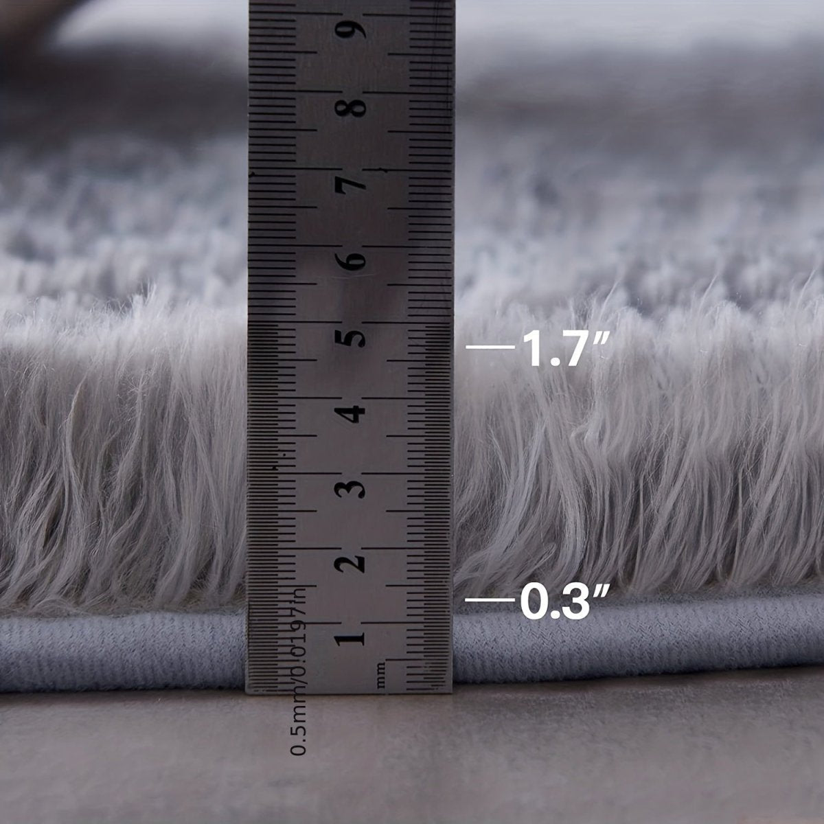 Rond Fluffy Vloerkleed - Clouda