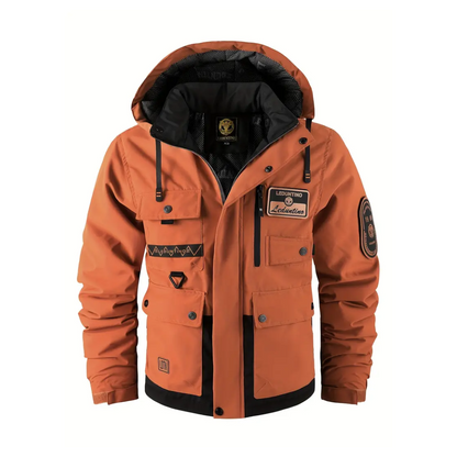 Gewatteerd Heren Outdoorjack met afneembare capuchon – Henrik
