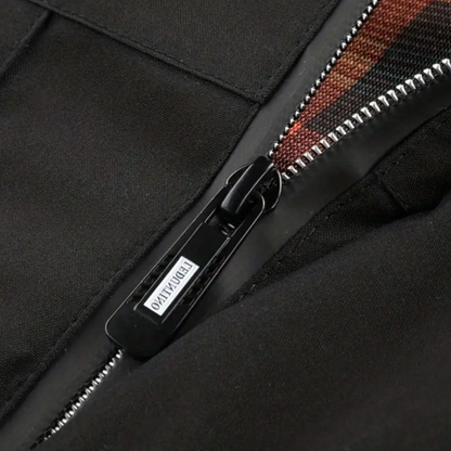 Heren Outdoorjas waterproof met capuchon & geruite voering – Jorrit