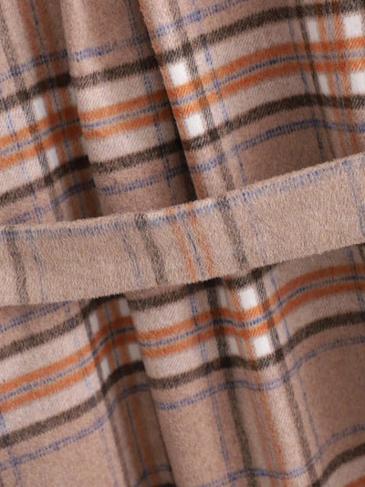 Geruite Herfst Jurk met Ceintuur – Elodie