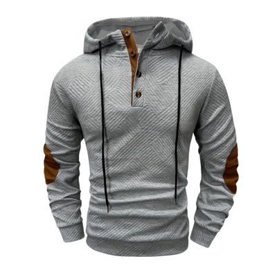 Outdoor Heren Hoodie met Comfort-Stretch & Knoopsluiting – Mads