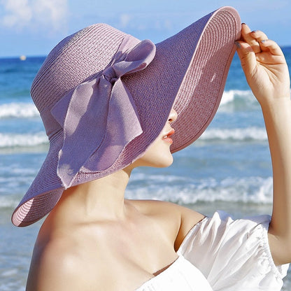Dames strohoed met zonbescherming – Candy